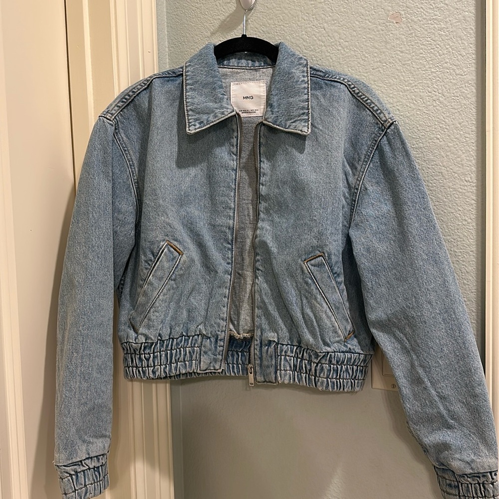Mango denim bomber
